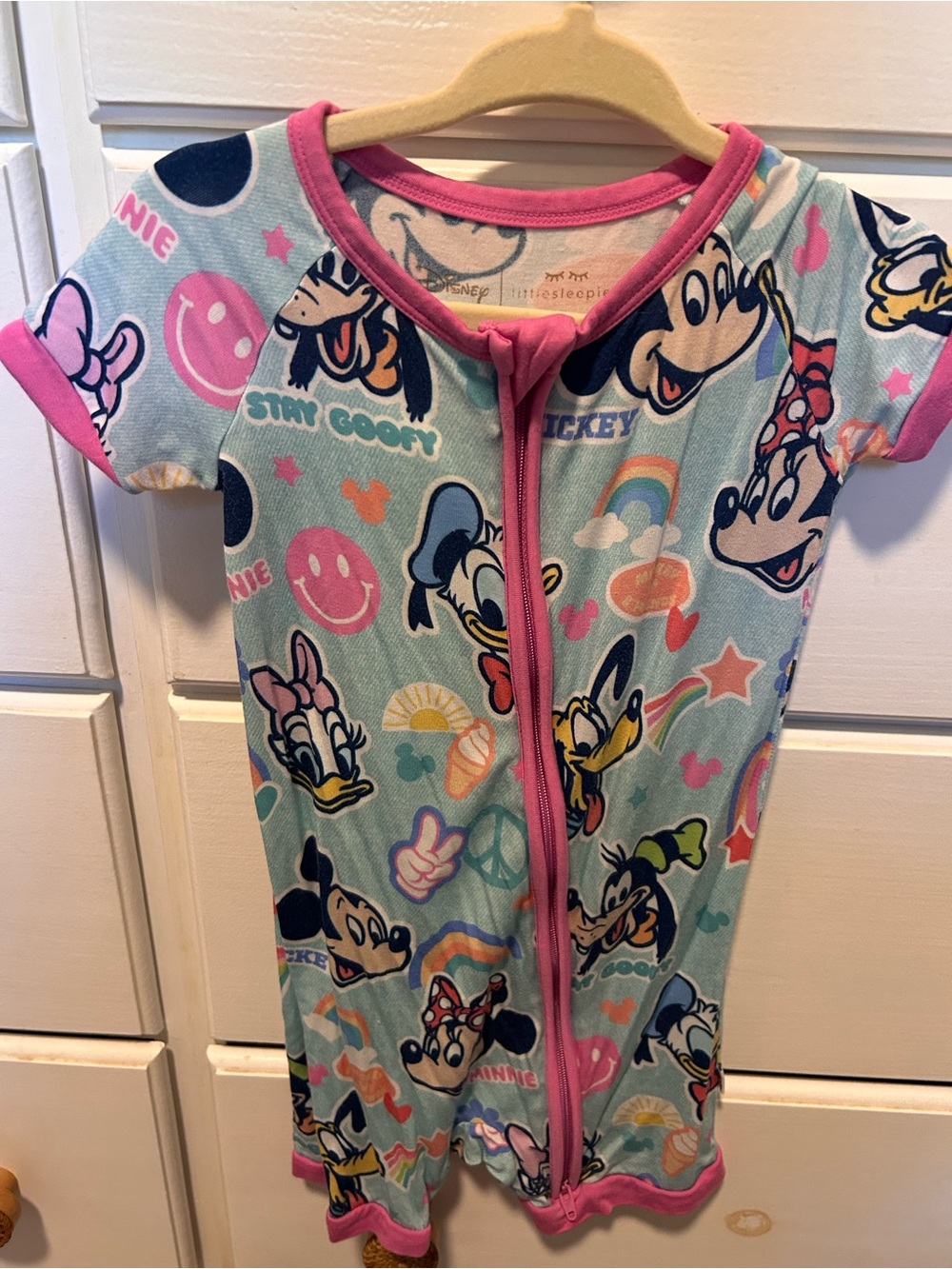 Little Sleepies Minnie Mouse shorty 18-24 months